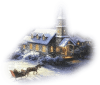 Kirche im Winter - nemokama png