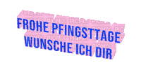 Frohe Pfingsten - Gratis animeret GIF