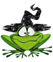 Halloween Frog - Darmowy animowany GIF