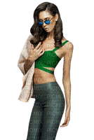 Kaz_Creations Woman Femme Glasses Green - PNG gratuit