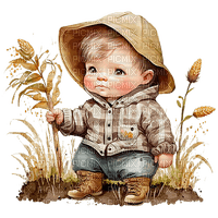 Baby - Boy- Farm - ücretsiz png