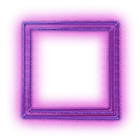 neon purple square Bb2 - png gratuito