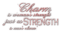 soave text fashion charm strength pink - png ฟรี