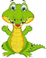 Y.A.M._Summer little animals crocodile - Darmowy animowany GIF