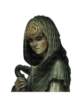 GOTHIC woman with snake - ingyenes png