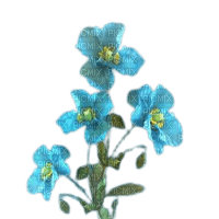 fleurs bleues - png gratuito