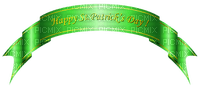 st.patrick day banner with text