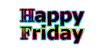 Kaz_Creations Logo Text Happy Friday - Gratis geanimeerde GIF