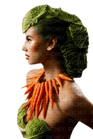 woman vegetables bp - png ฟรี