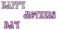 happy mothers day text pink - gratis png