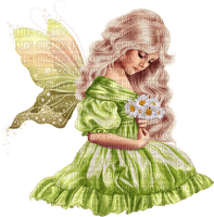 autumn fairy girl green kikkapink - PNG gratuit