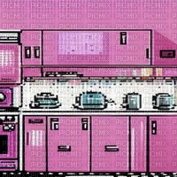 Pink 8-bit Kitchen - ilmainen png