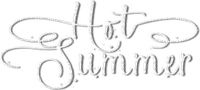 soave text hot summer white - PNG gratuit