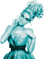 Y.A.M._Woman girl blue - 無料のアニメーション GIF