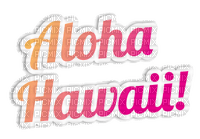 LOLY33 TEXTE ALOHA HAWAII - png gratis