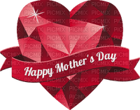 Kaz_Creations  Deco Text Happy Mothers Day Heart Love - zadarmo png