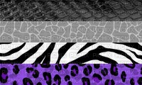 Asexual animal print Pride flag - ilmainen png