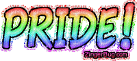 rainbow glitter pride zingerbug - GIF animado grátis