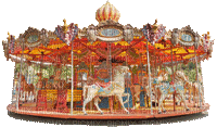 Carousel Karussell Carrousel kirmes funfair fête foraine deco tube gif anime animated animation - Besplatni animirani GIF