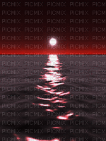 image encre lune animé nuit effet mer eau plage edited by me - Безплатен анимиран GIF