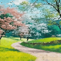 soave background animated  blue pink green - Free animated GIF
