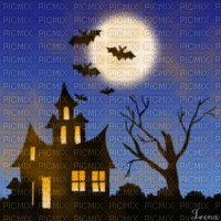 Fond Irena glitter gif image deco animé Halloween - Безплатен анимиран GIF