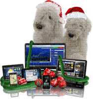 Kaz_Creations Christmas Dog Pup Dogs Colours - бесплатно png
