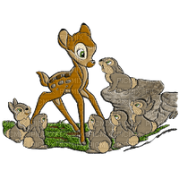 Kaz_Creations Cartoon Bambi And Thumper - png ฟรี