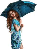 kvinna-donna-woman-paraply - png ฟรี