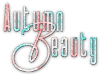 soave text autumn beauty pink teal - png gratuito