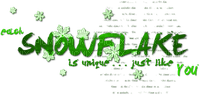 Snowflake.Text.Green - Free PNG