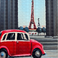 kikkapink paris car animated background - Gratis animeret GIF