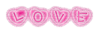 neon pink love Bb2 - Animovaný GIF zadarmo