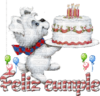 Feliz cumple - Бесплатный анимированный гифка