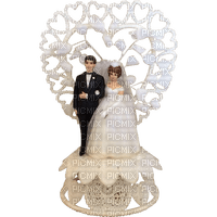 Kaz_Creations Deco Wedding Cake Topper - png gratuito