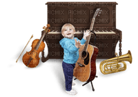 Kaz_Creations Child Boy Playing Musical Instruments 🎸 - 無料png