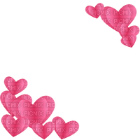 Cadre rose frame corner pink coeur heart - gratis png