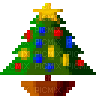 Christmas tree emoji - Animovaný GIF zadarmo
