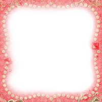 Red Pearl Frame - By KittyKatLuv65 - png gratuito
