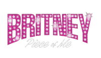Kaz_Creations Logo Text Britney Piece Of Me - darmowe png