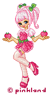 Pixel Strawberry Lolita - Besplatni animirani GIF