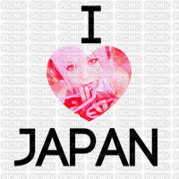 I love Japan - Gratis geanimeerde GIF