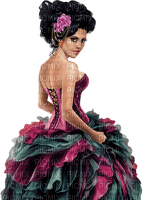 Woman in dress. Ball gown. Leila - png gratis