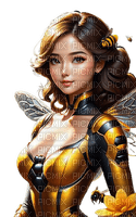 loly33 femme abeille - 免费PNG