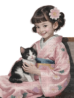 loly33 enfant chat asiatique - zdarma png