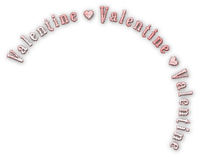 soave text curve valentine pink - 無料png