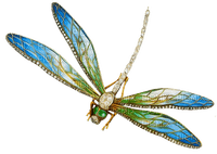 soave deco dragonfly blue green - PNG gratuit