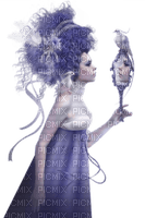 fantasy woman mirror purple - ingyenes png