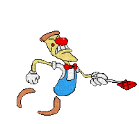 pizzahead fly swatting pizza tower - Nemokamas animacinis gif