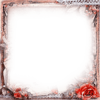 soave frame vintage  flowers paper lace rose - 無料png